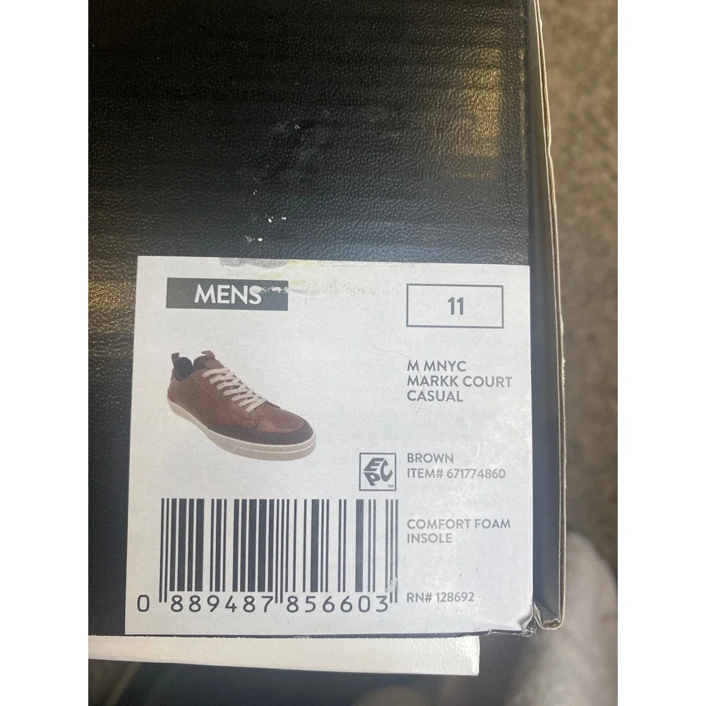 Madden NYC Mens Markk Court Casual Sneakers Brown Low Top Shoes Size 11 NEW